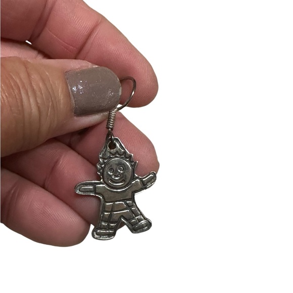 Sterling Silver Save the Children Girl and Boy Vintage Drop Earrings - Picture 3 of 5